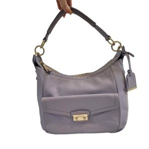 Cole Haan Light Blue Leather Shoulder Bag